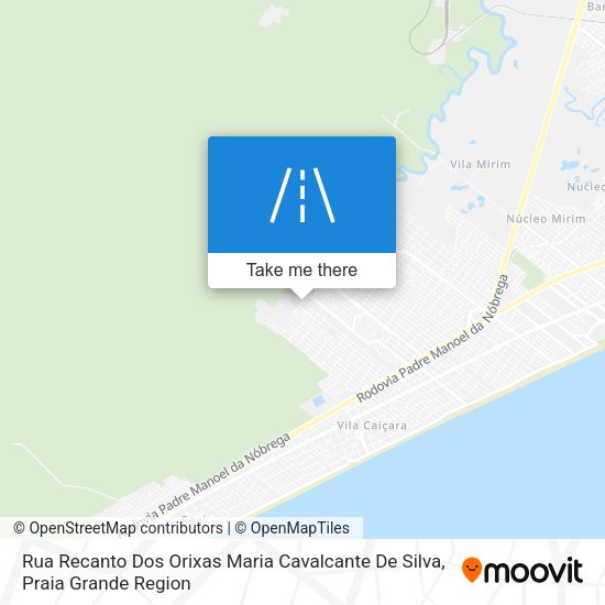 Rua Recanto Dos Orixas Maria Cavalcante De Silva map