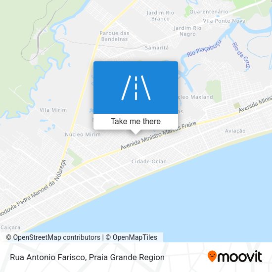 Rua Antonio Farisco map