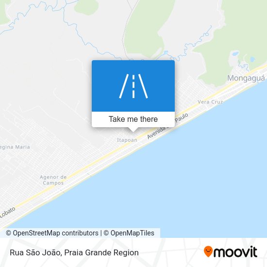Rua São João map