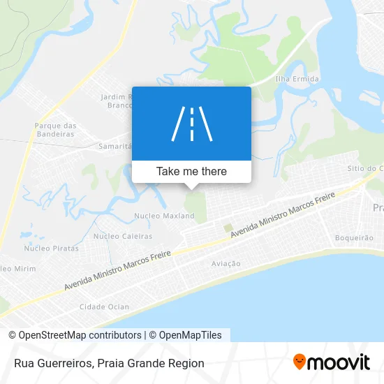 Rua Guerreiros map