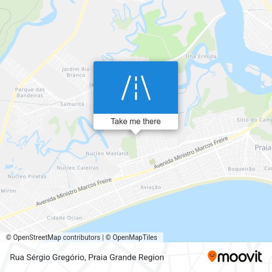 Rua Sérgio Gregório map