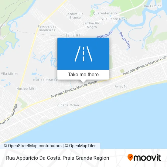 Rua Apparício Da Costa map