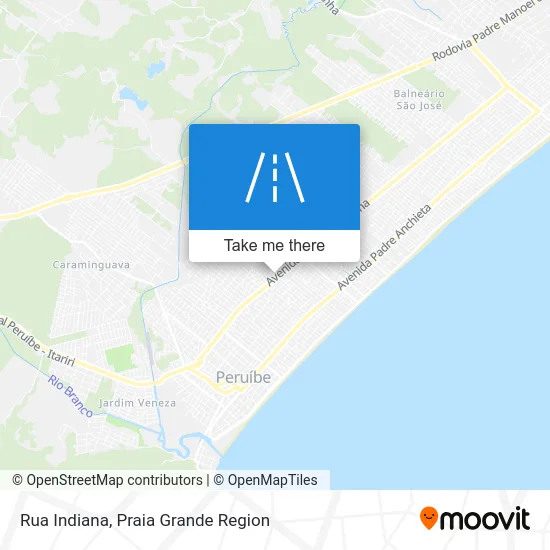 Rua Indiana map
