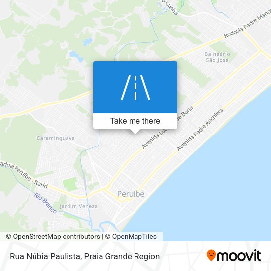 Rua Núbia Paulista map