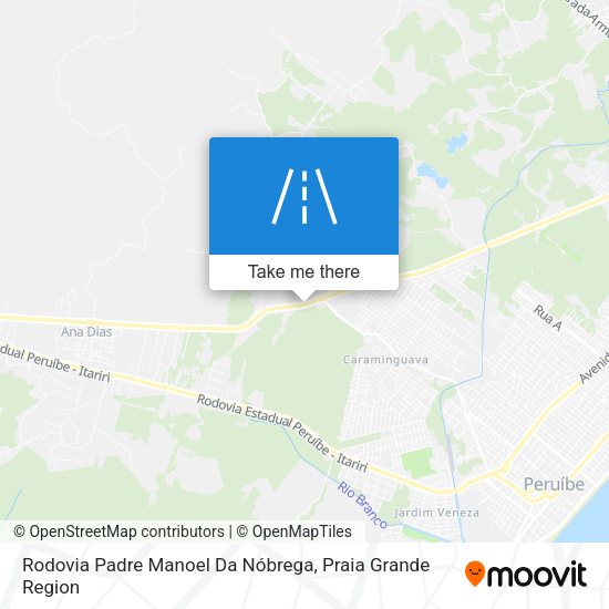 Rodovia Padre Manoel Da Nóbrega map