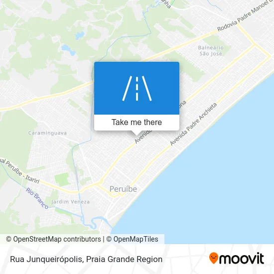 Rua Junqueirópolis map