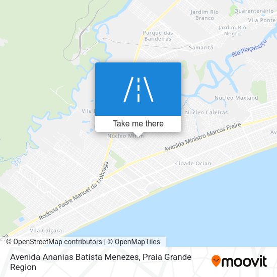 Avenida Ananias Batista Menezes map