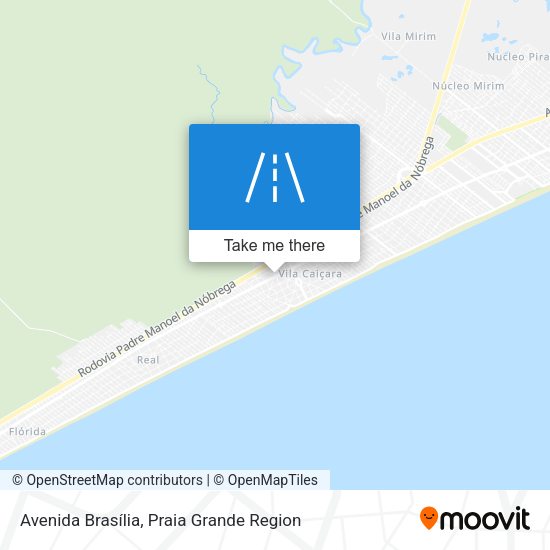 Mapa Avenida Brasília