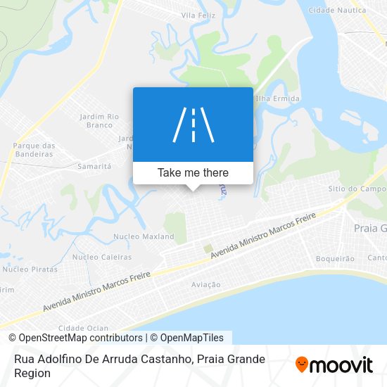 Mapa Rua Adolfino De Arruda Castanho