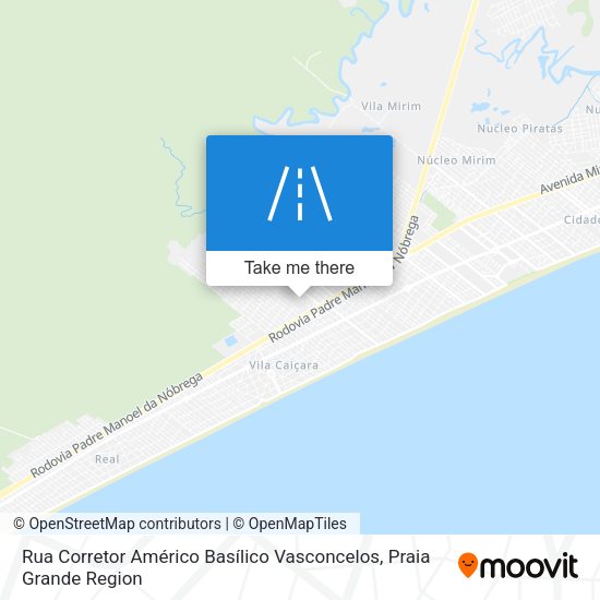 Rua Corretor Américo Basílico Vasconcelos map