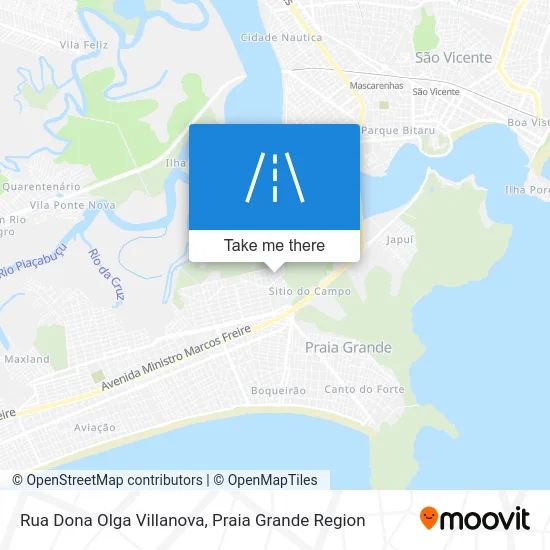 Rua Dona Olga Villanova map