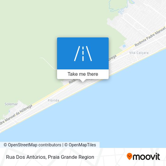 Rua Dos Antúrios map