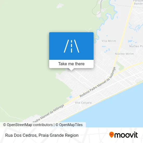 Rua Dos Cedros map