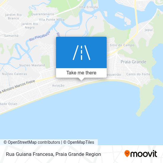 Rua Guiana Francesa map