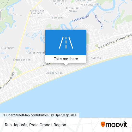 Rua Japurás map