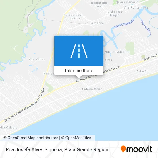 Rua Josefa Alves Siqueira map