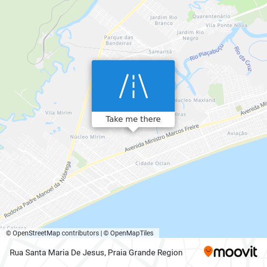 Rua Santa Maria De Jesus map