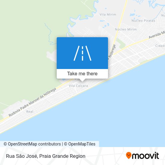 Rua São José map