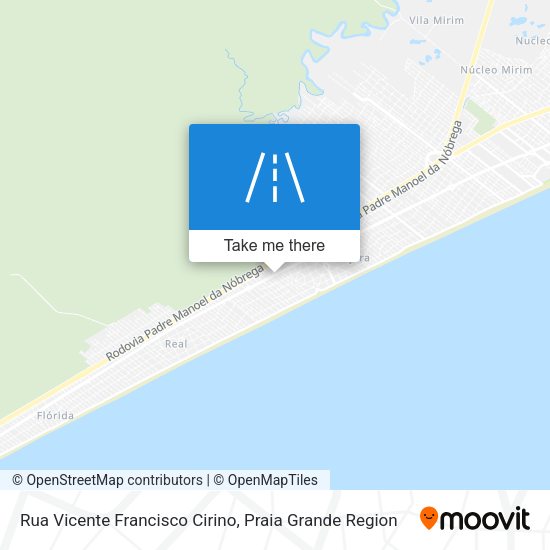Rua Vicente Francisco Cirino map