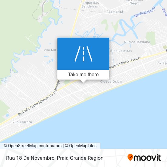 Rua 18 De Novembro map
