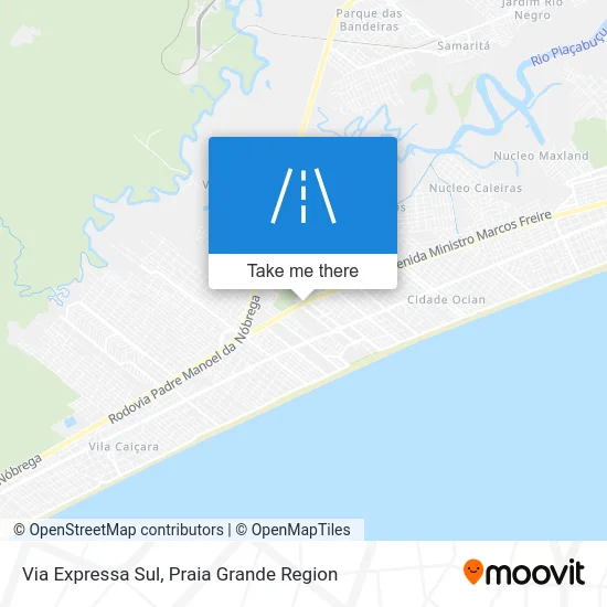 Via Expressa Sul map