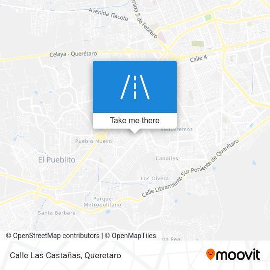 Calle Las Castañas map