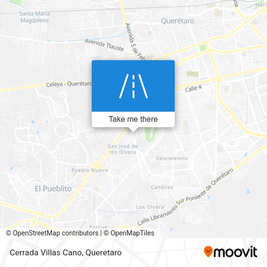 Cerrada Villas Cano map