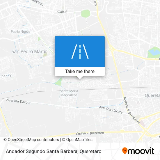 Mapa de Andador Segundo Santa Bárbara