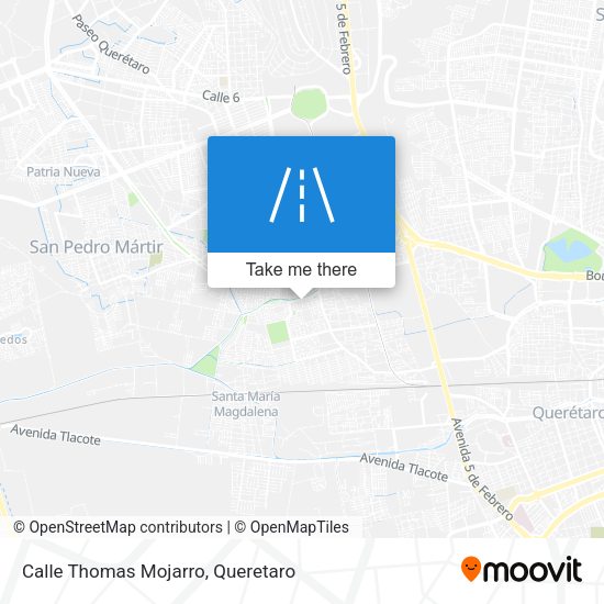 Mapa de Calle Thomas Mojarro