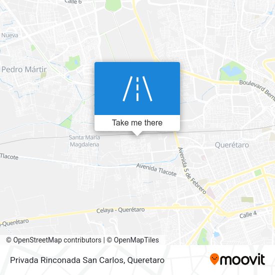 Privada Rinconada San Carlos map