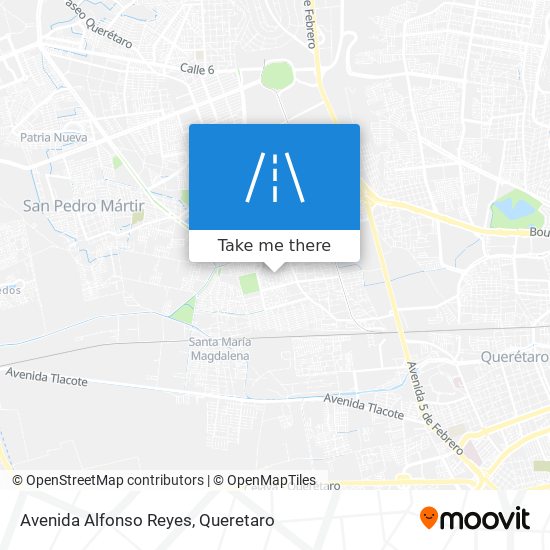 Avenida Alfonso Reyes map