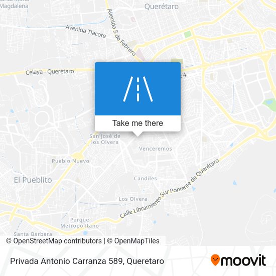 Mapa de Privada Antonio Carranza 589