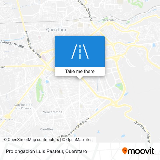 Mapa de Prolongación Luis Pasteur