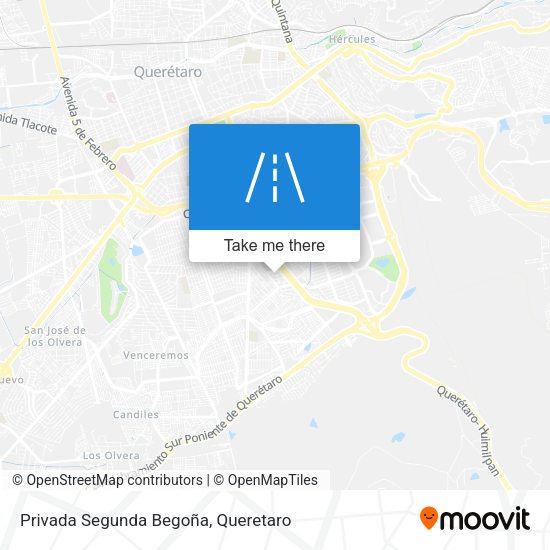 Mapa de Privada Segunda Begoña