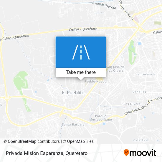 Privada Misión Esperanza map