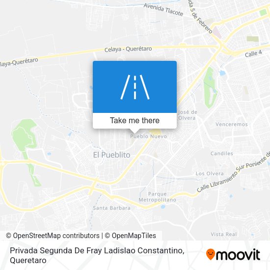 Mapa de Privada Segunda De Fray Ladislao Constantino