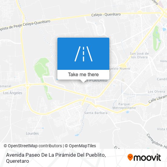 Avenida Paseo De La Pirámide Del Pueblito map