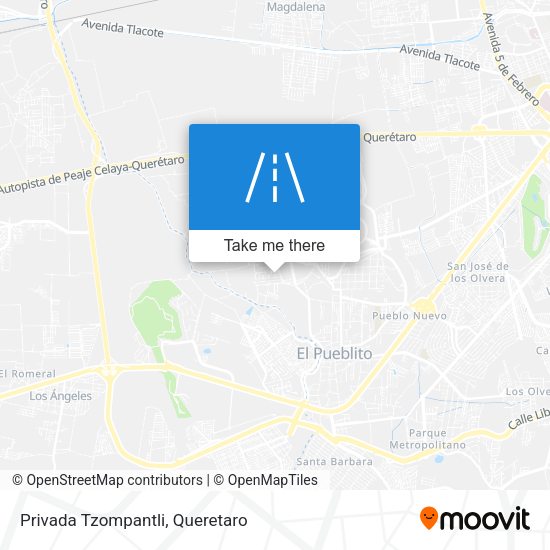 Mapa de Privada Tzompantli