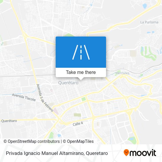 Privada Ignacio Manuel Altamirano map
