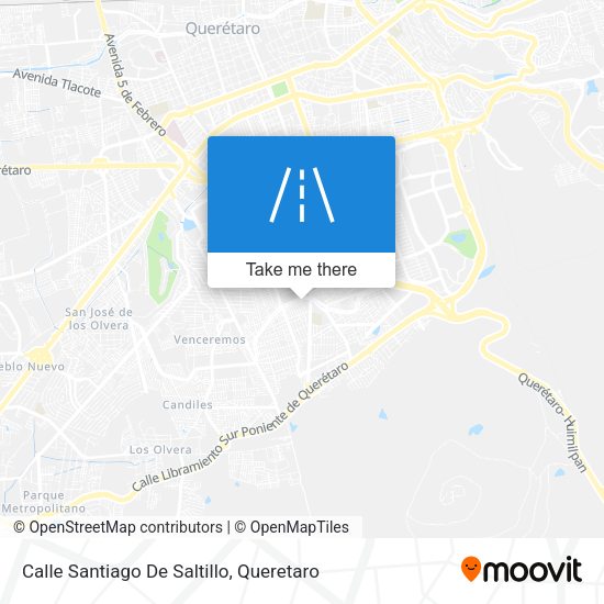 Calle Santiago De Saltillo map