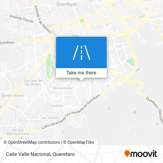 Calle Valle Nacional map