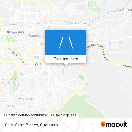 Calle Cerro Blanco map