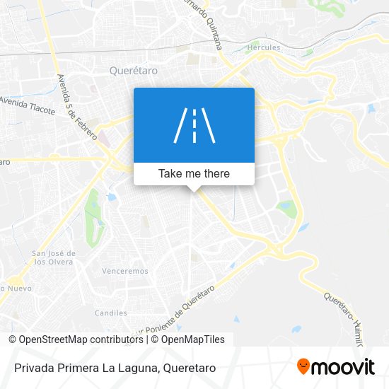 Mapa de Privada Primera La Laguna