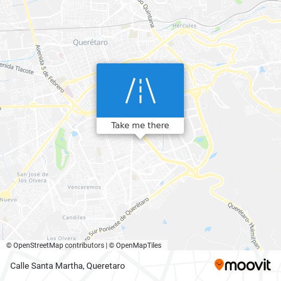 Calle Santa Martha map