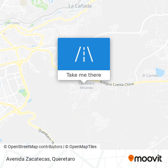 Avenida Zacatecas map