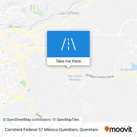 Carretera Federal 57 México-Querétaro map