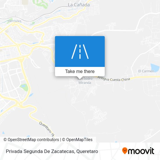 Privada Segunda De Zacatecas map