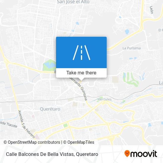 Mapa de Calle Balcones De Bella Vistas