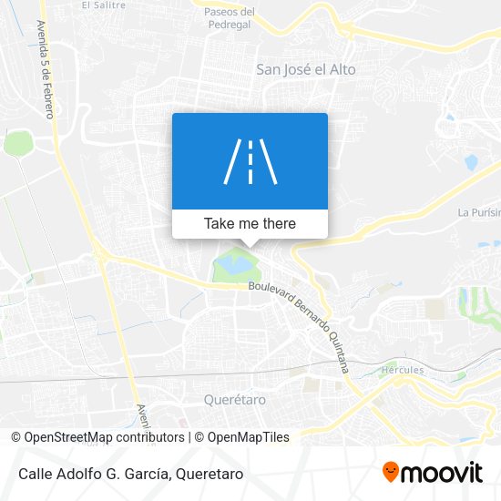 Mapa de Calle Adolfo G. García