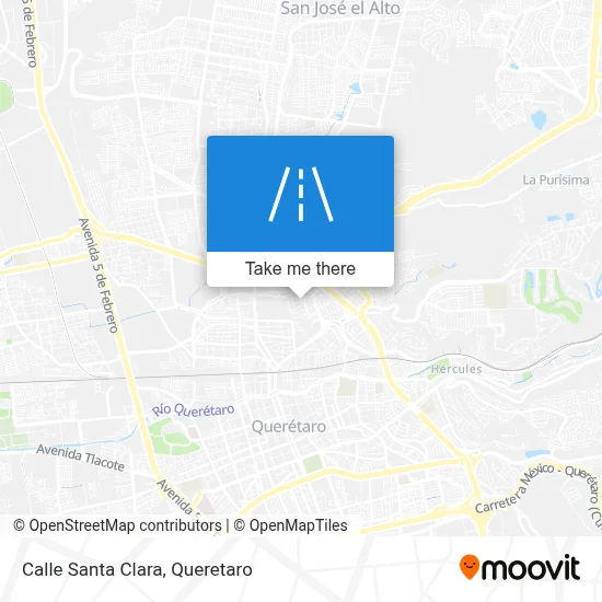 Calle Santa Clara map